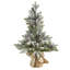 Sapin de Noël artificiel floqué 2 '