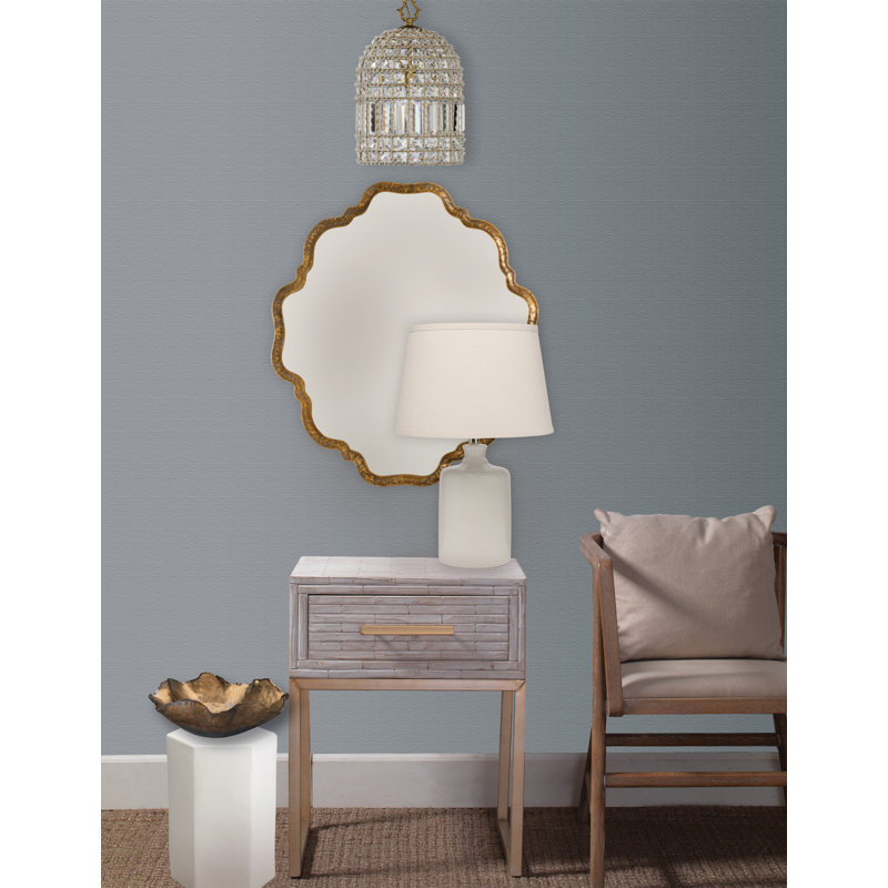 Elise Scalloped Metal Mirror