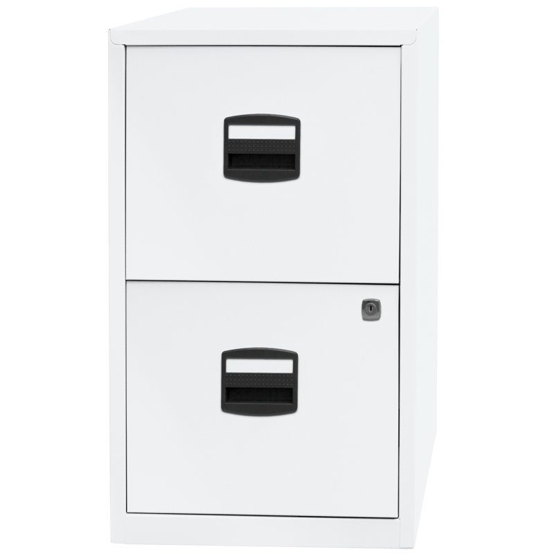 40cm Wide 2 -Drawer File Cabinet, White