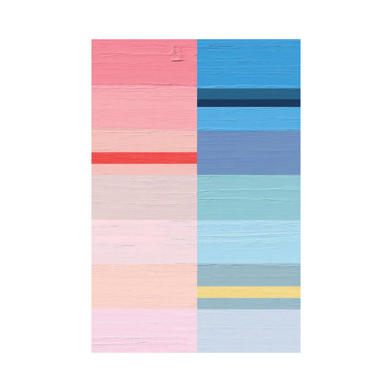 Linear Rainbow I - reproduction d'art murale - toile tendue, Toile tendue, Ne s’applique pas, H 18 po x l 12 po