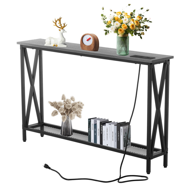 Onno Console Table, Grey Oak