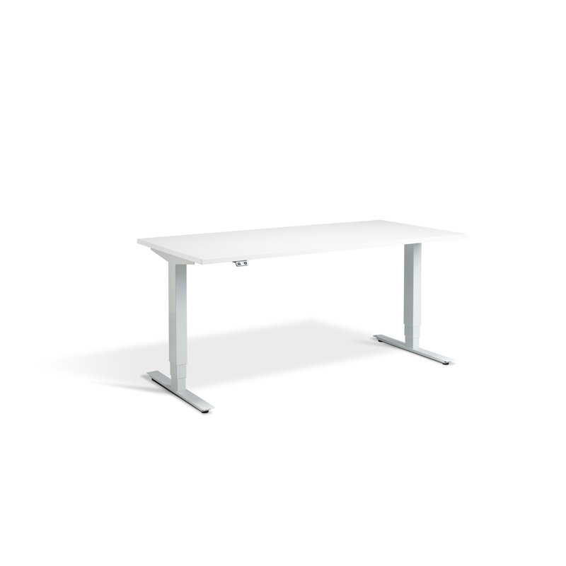 Trexler Metal Base Standing Desk, 1300cm H x 1200cm W x 800cm D, White