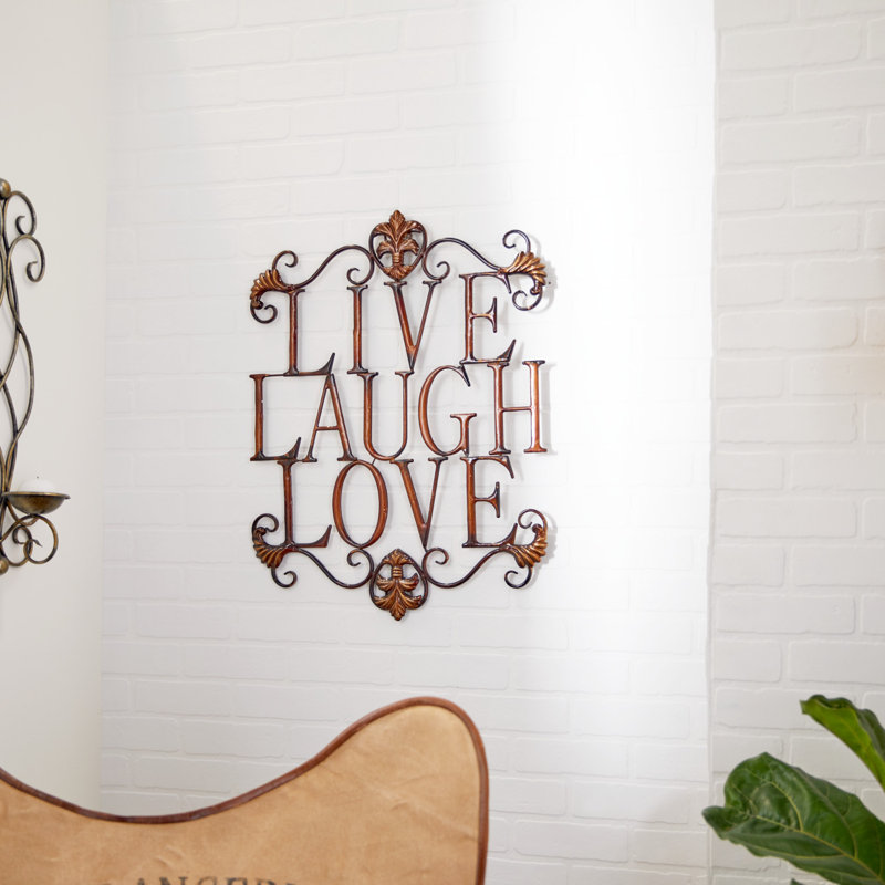 Décoration murale traditionnelle en métal brun 28 po x 21 po