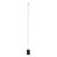 This LED Floor Lamp Is In A Brass And Black Finish. The Frame Is Made Out Of Stainless Steel, And The LED Bulb Is Integrated Into The Frame. It Also Comes With A Black Marble Base And Silicone Diffuser. It Is Great For Chair Side Reading Or General Illumi