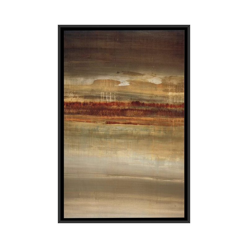 « savanna », reproduction sur toile, H 26 po x l 18 po x P 1,5 po, Toile avec cadre noir, Pas de tapis