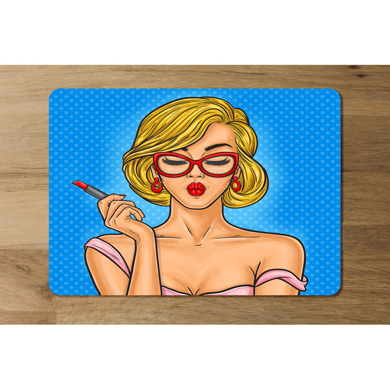 Draylon Wood No Pattern Rectangle Placemat