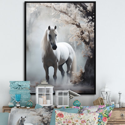 «Gray Horse Mystical Encounter», reproduction sur toile