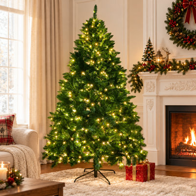 Arbre de Noël illuminé 5 pi avec lumières claires