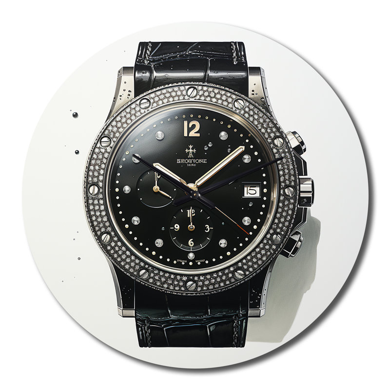 Minimalism Watch Metal Wall Clock, Large