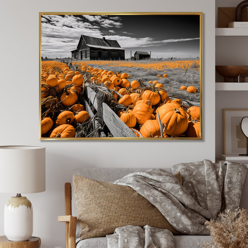 «Turquoise Farmhouse Front Porch Tales III», reproduction sur toile, H 16 po x l 32 po x P 1 po, Cadre flottant doré