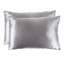  Ensemble de 2 taies d'oreiller en microfibre satinée pour les cheveux et la peau - Housses de coussin avec fermeture à glissière cachée-1329712520-1329712519