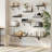 Deep Floating Wall Shelves Set Of 2 With Brackets, Wide Display Shelf For Living Room, Bathroom, Bedroom, Sturdy And Easy-To-Install Wall Mounted Bookshelf-1623942667