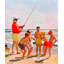 «Big Pole Little Fish» par Richard Sargent, reproduction sur toile tendue-15060913