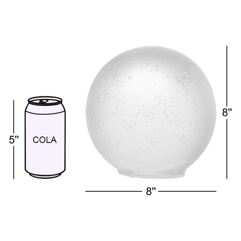 Globe métallique Aurich Cloche, Rouge