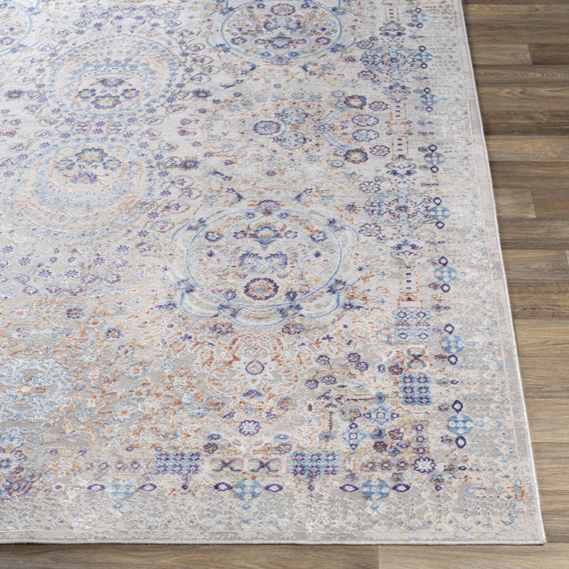 Ternate Viscose Oriental Indoor Rug, Rectangle 5'3" x 7'3"