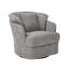 Fauteuil demi-tonneau pivotant rembourré Lakitia Rowena -2136543499