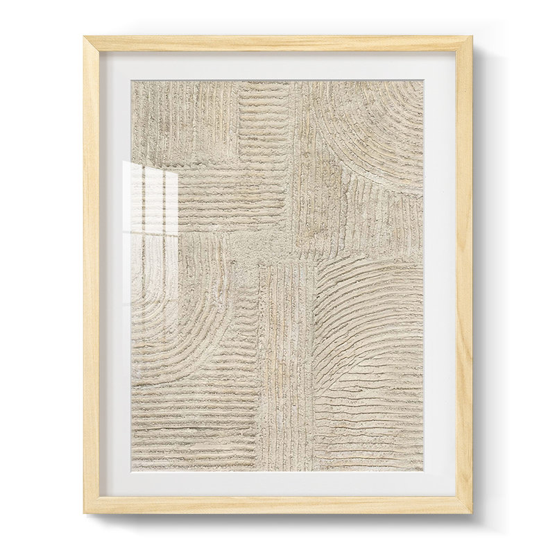 Sandstone Pastures II, reproduction encadrée, Blanc, Papier avec cadre naturel