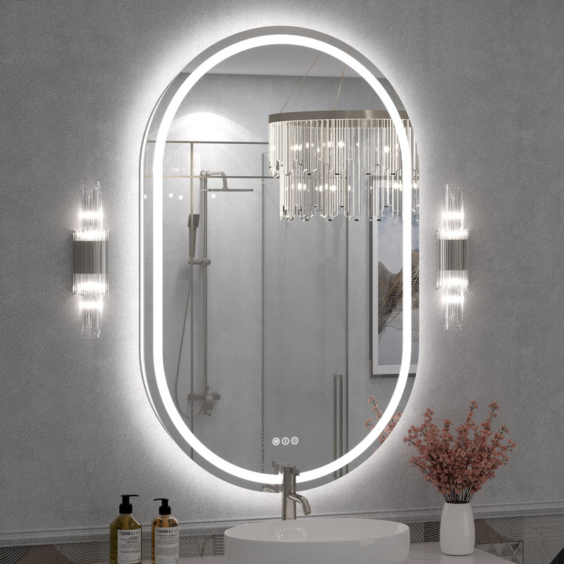 Miroir de salle de bain mural Molly, 48 po x 30 po