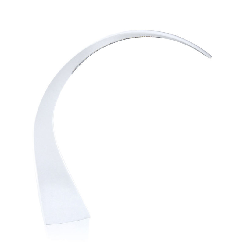 Taj LED Table Lamp, 24.41'' H X 21.85'' W X 5.91'' D, Matte Glossy White