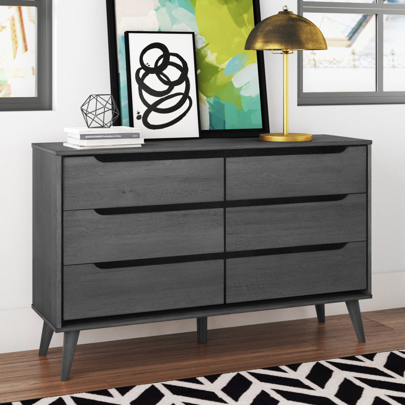 Commode l 6 po Haubrich, Gris