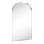 Amell 72'' H X 48'' W Black Metal Arched Floor Mirror for Entryway, Bathroom, or Living Room