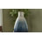 Elegant Ombre Design Capiz Vase - Decorative Tall Table Vase For Home Decor - Textured Flower Vase For Living Room Or Entryway Displays - Ivory & Blue-317351910
