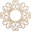 Médaillon de plafond 18 po x 18 po x 6 7/8 po x P 1/4 po Reims-63412241-63412229