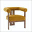 Chaise d'appoint moderne rembourrée à trois pieds avec accoudoirs modernes-131539048