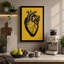 Anatomical Heart Graphic - Wrapped Canvas-1140653251-1140653236