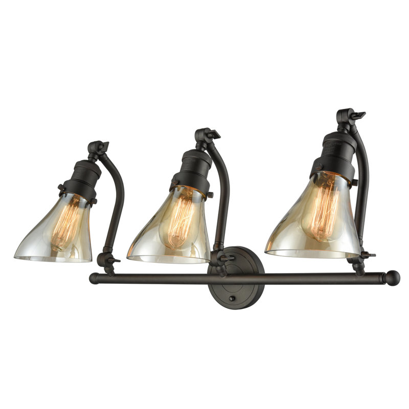 Bontrager 3 - Light Dimmable Vanity Light, Oil Rubbed Bronze