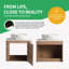 24" Wall-Mounted Single Bathroom Vanity Set With Ceramic Sink-1503569213