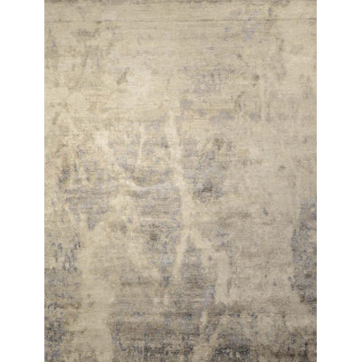 Contemporary One-of-a-Kind Rectangle 7'10" X 10'1" Hand Knotted Area Rug