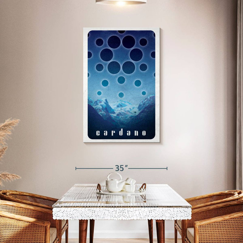 Logo Tergel Crypto-monnaie Cardano IV, H 45 po x l 30 po