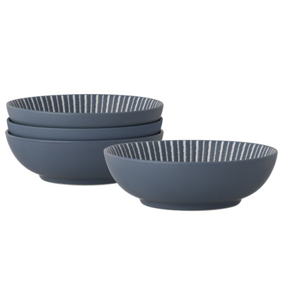 Colorwave Stripe Set of 4 Cereal Bowls, 7", 27 oz.