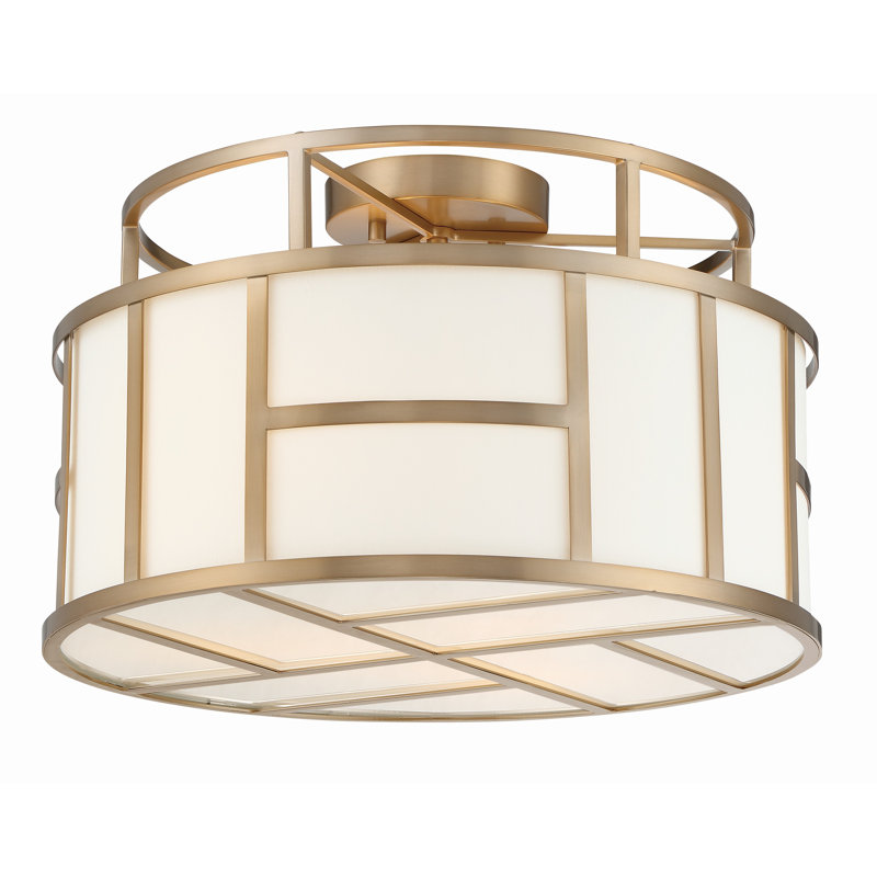 Abbeville Semi Flush Mount, Gold