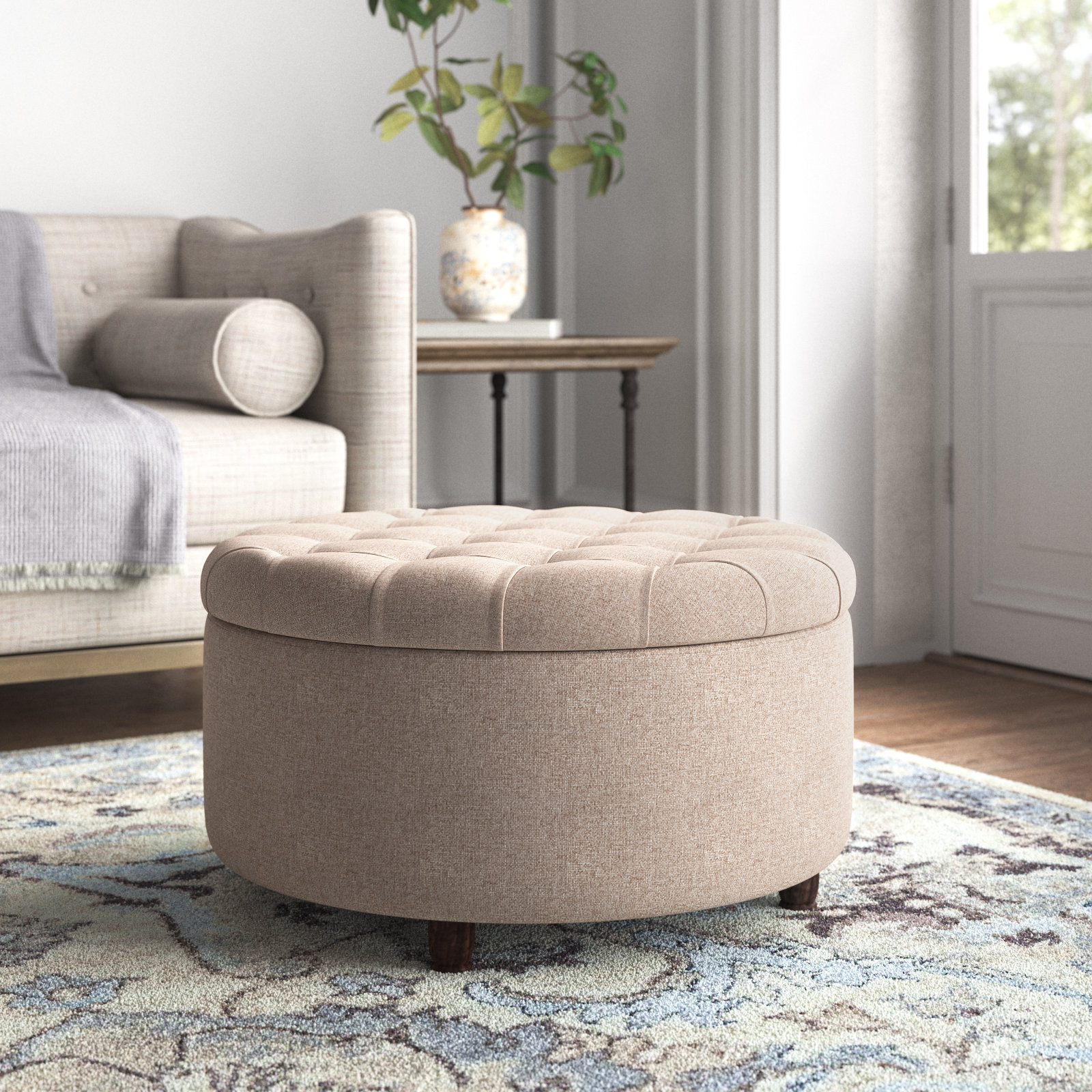 Kelly Clarkson Home Parker Upholstered Storage Ottoman & Reviews | Wayfair