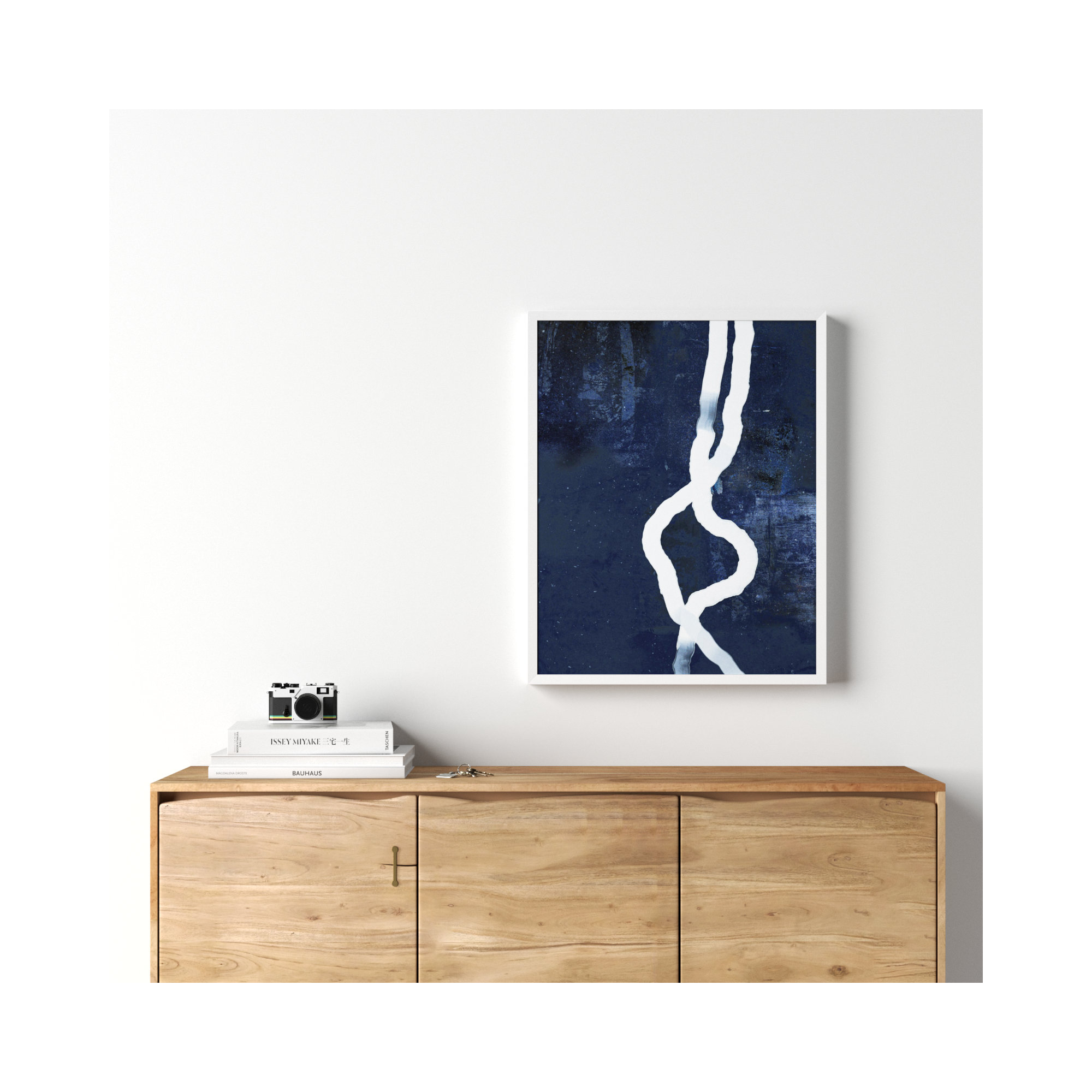 White Rope 3 by Jacques Pilon, White, 30" H x 24" W