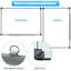 Wall Mounted Whiteboard 60cm H x 90Cm W