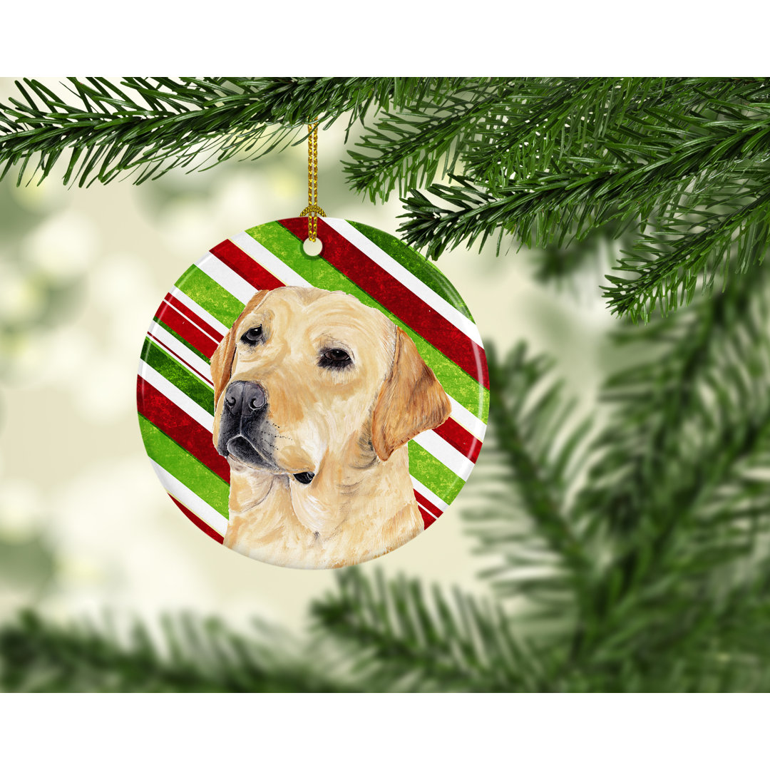 Labrador Holiday Christmas Ceramic Hanging Figurine Ornament The Holiday Aisle®
