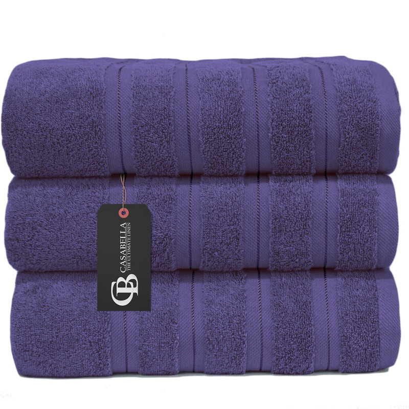 Plush Bath Towel, Purple