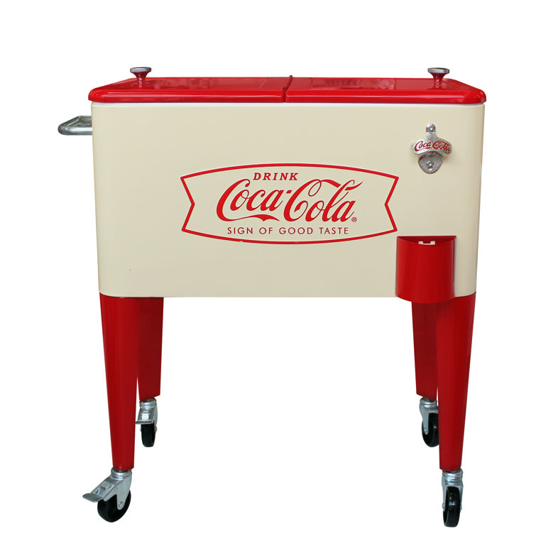 red coca cola cooler