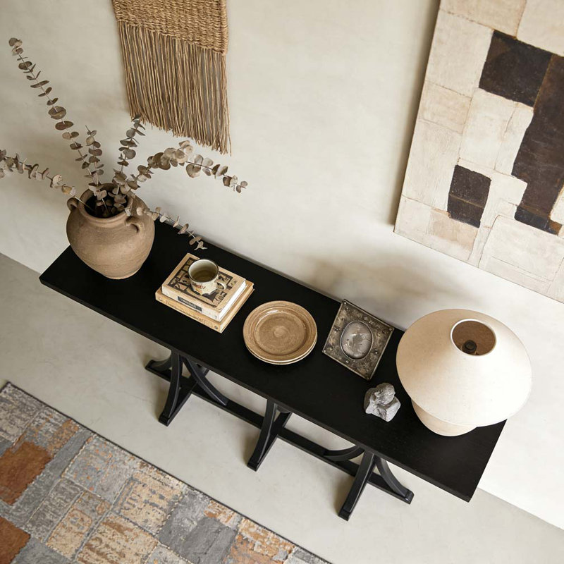 Console en bois 59,8 po, Noir