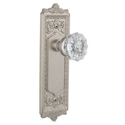 Egg & Dart Plate with Crystal Door Knob