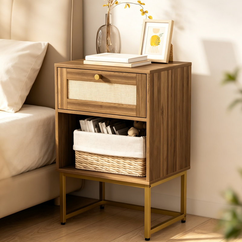 40 cm W Bedside Table