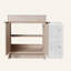 Meuble-lavabo autoportant de 42 po avec lavabo en céramique et armoires de rangement, porte à fermeture douce, armoire combinée