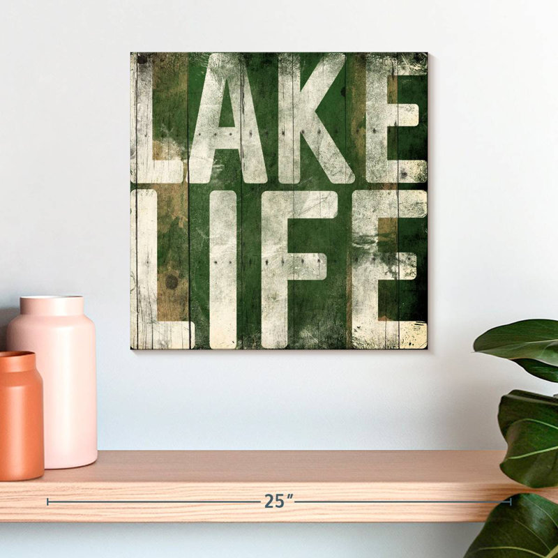 Tergel Lake Life, 16" H x 16" W