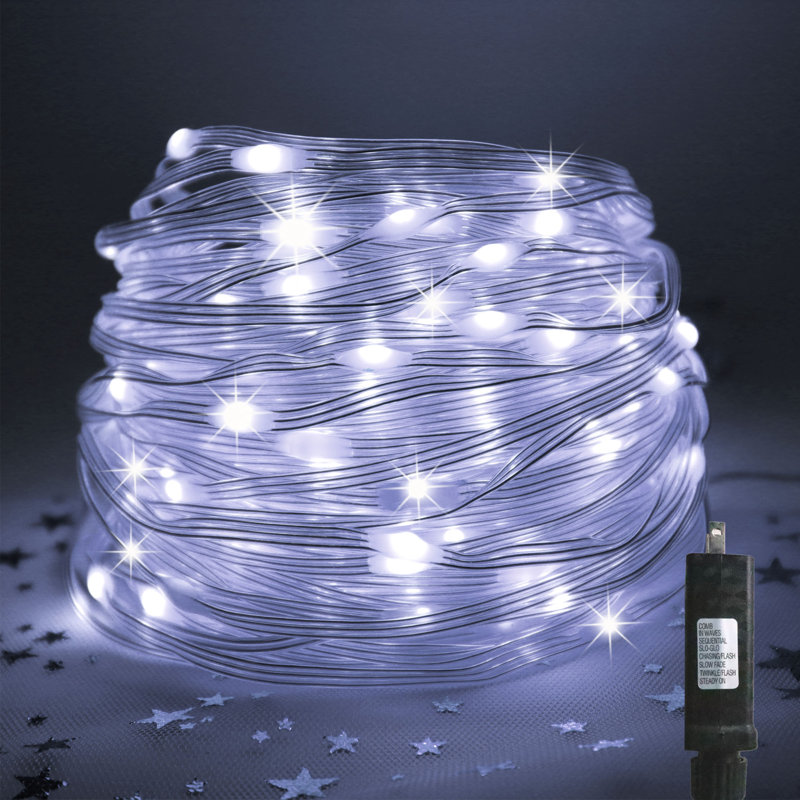 Aaraiz 2' 1 Fairy String Light (End to End Connectable), White/Clear