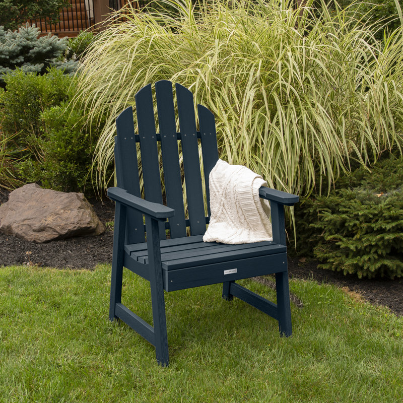 Chaise Adirondack en plastique / résine Rialto, Bleu fédéral