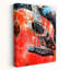Vibrant, guitare acoustique abstraite, art mural coloré et audacieux-129142714