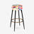 Soft Multicolor Abstract Neutrality Wave II - Abstract Bar Stools Set Of 2